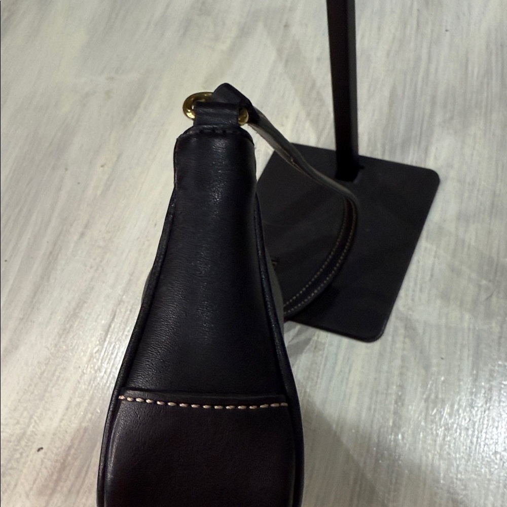 Coach Black Leatherwear Shoulder Bag with Gold Accents-NWOT - Picture 10 of 16